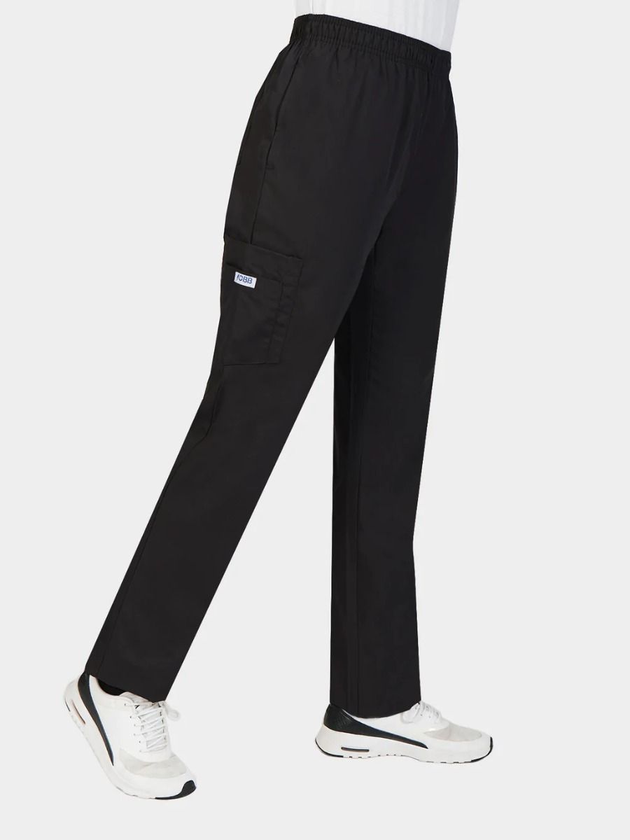 Black - MOBB Unisex Drawstring/Elastic 5 Pocket Pant