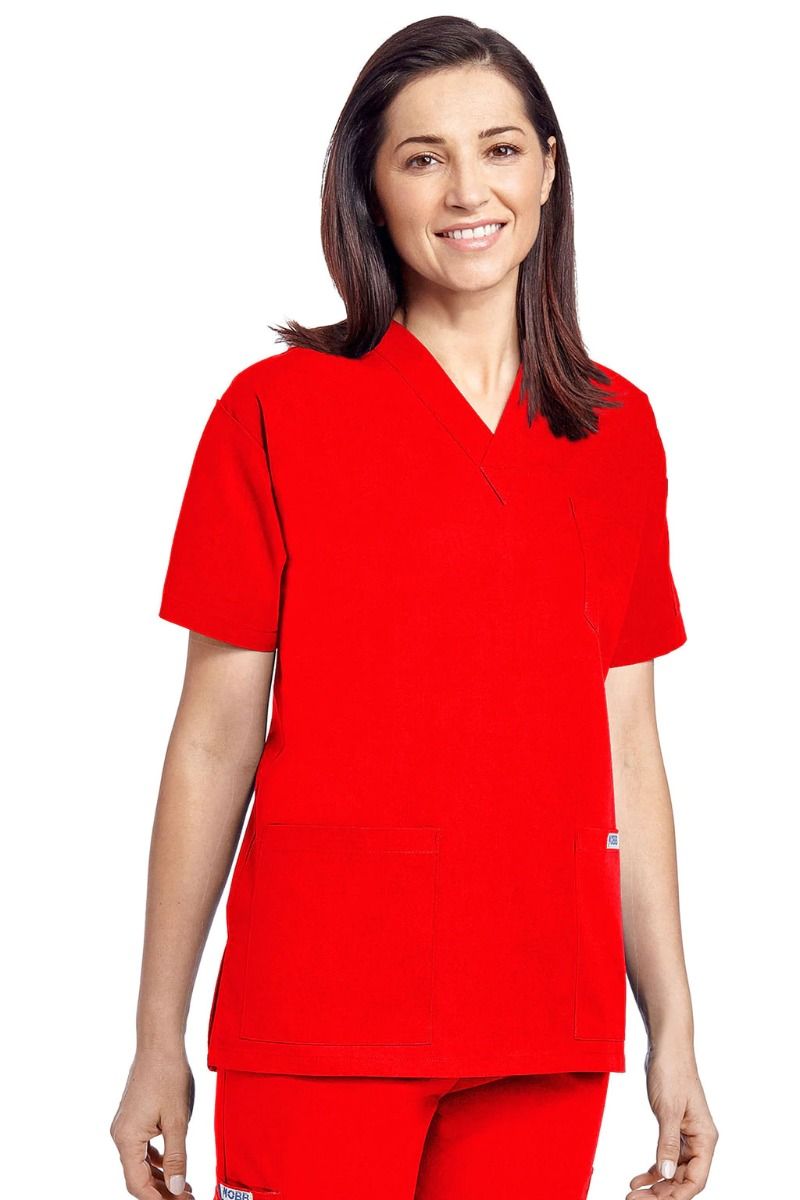 Red - MOBB Unisex V-Neck Top