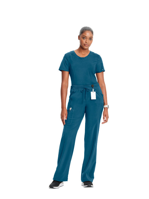 Caribbean Blue - Cherokee Infinity Drawstring Pant