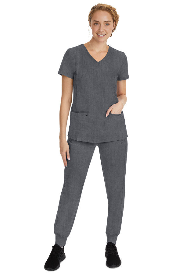 Heather Grey - Healing Hands Purple Label Juliet Top