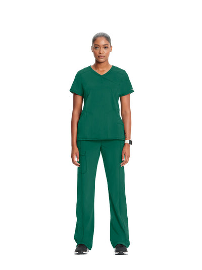Hunter Green - Cherokee Infinity Mock Wrap Top