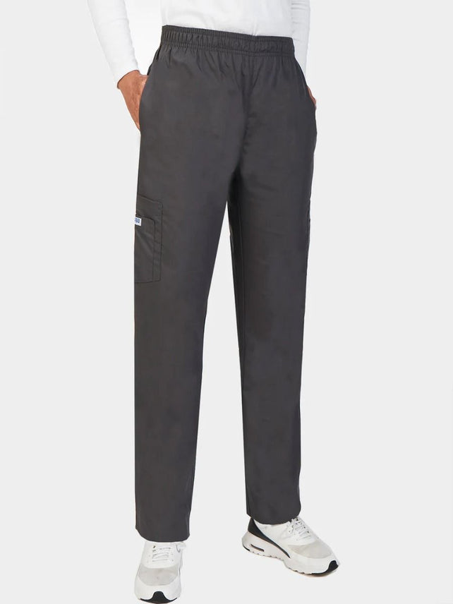 Charcoal - MOBB Unisex Drawstring/Elastic 5 Pocket Pant