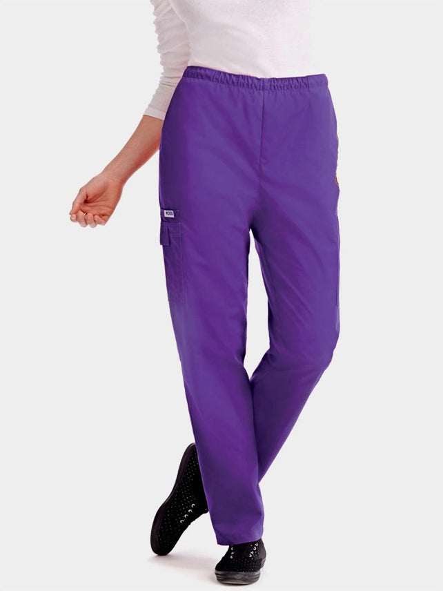 Eggplant - MOBB Unisex Drawstring/Elastic 5 Pocket Pant