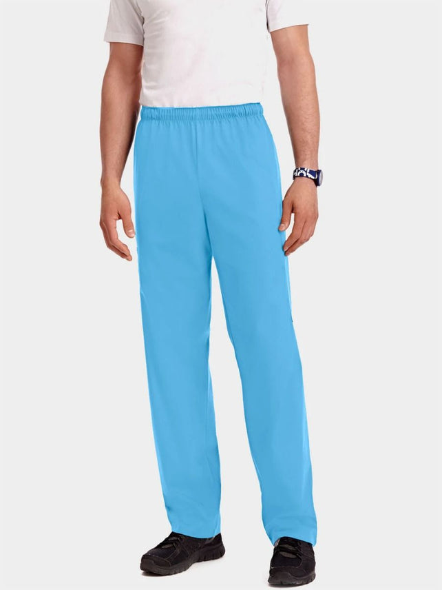 Sky Blue - MOBB Unisex Drawstring/Elastic 5 Pocket Pant