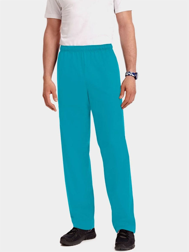 Teal - MOBB Unisex Drawstring/Elastic 5 Pocket Pant