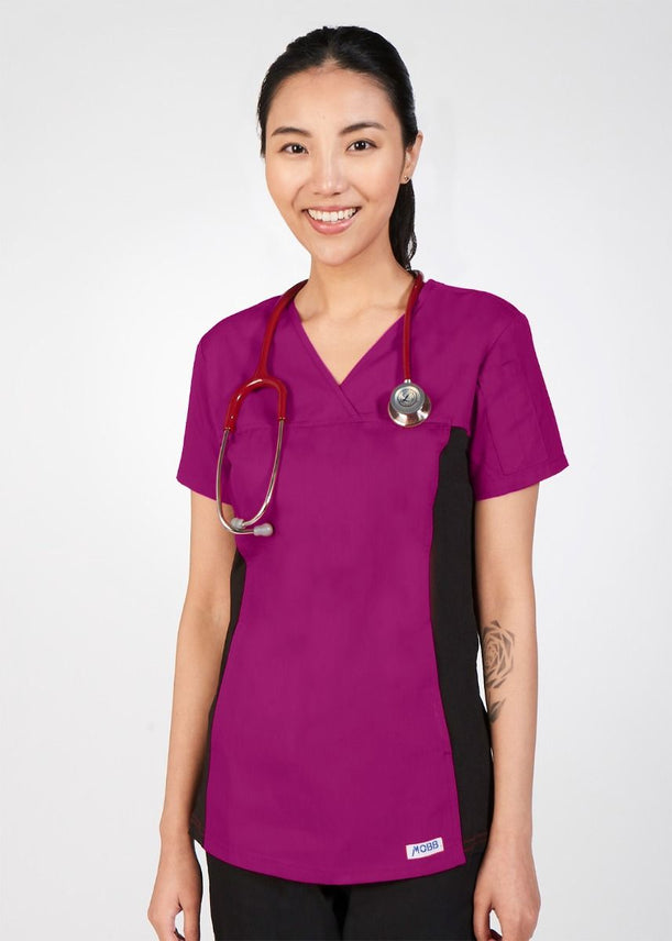 Deep Orchid - MOBB Flexi V-Neck Top