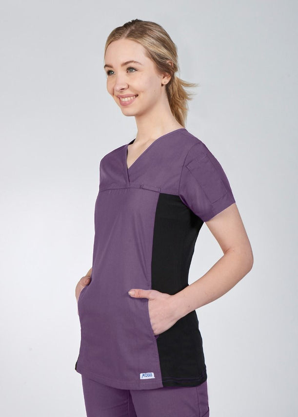 Indigo - MOBB Flexi V-Neck Top