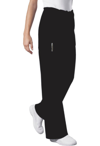 Black - Cherokee Workwear Core Stretch Unisex Drawstring Cargo Pant