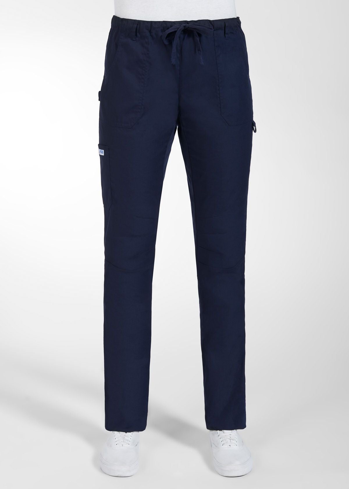 Navy - MOBB Comfort Rise Drawstring Elastic Pant