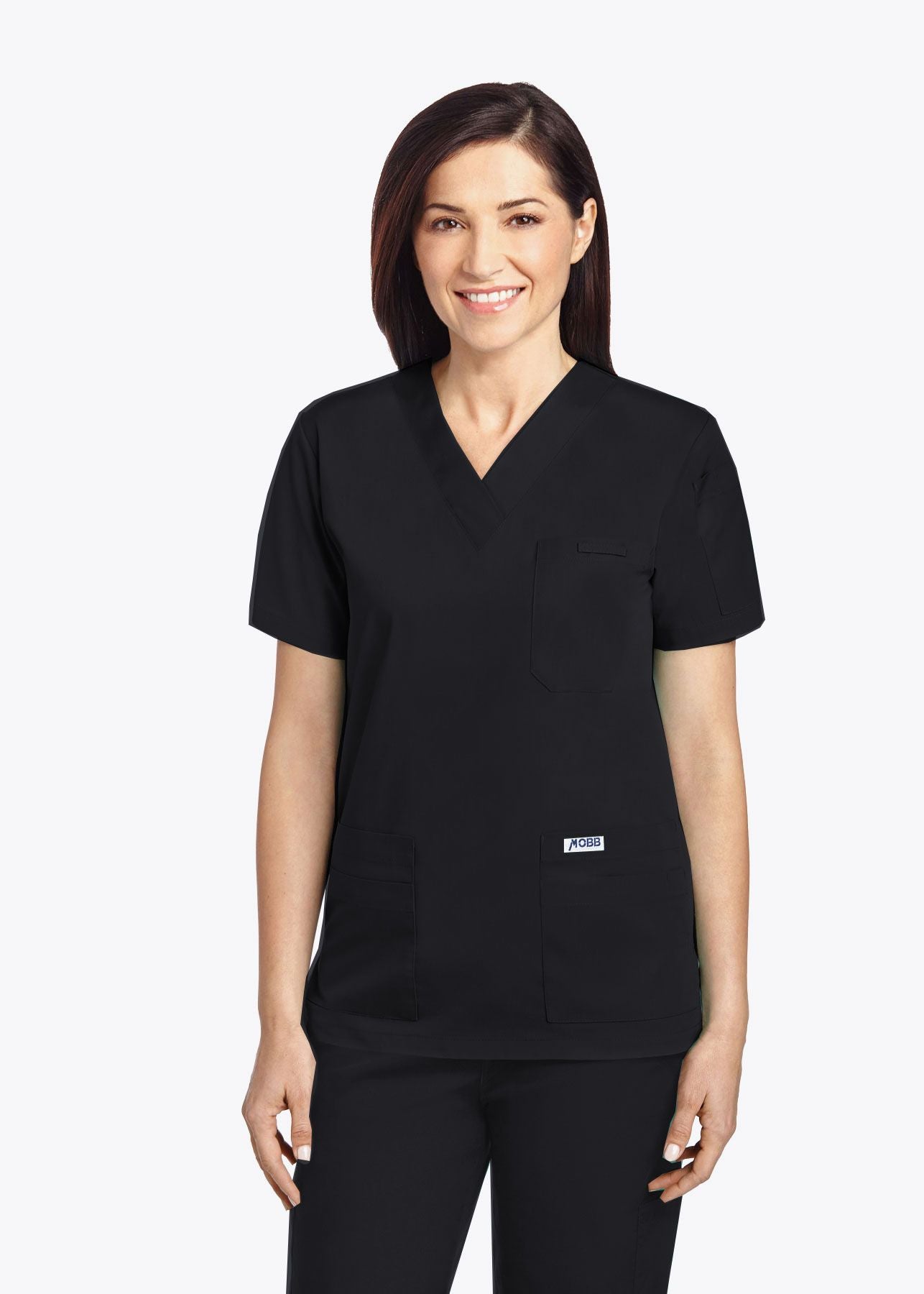 Black - MOBB V-Neck Top