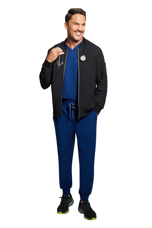 Black - Healing Hands 360 Men's Samuel Bomber Jacket