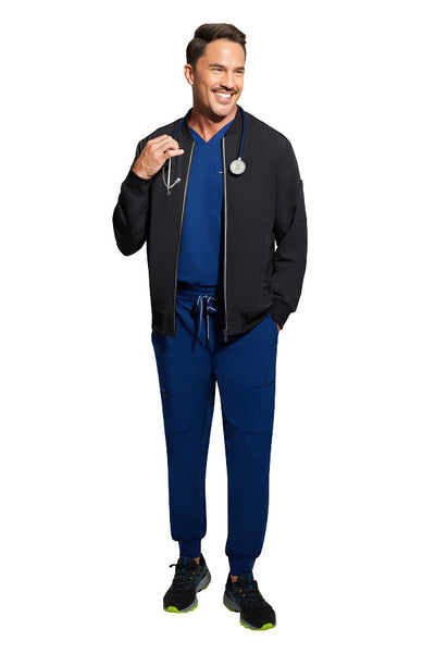 Black - Healing Hands 360 Men's Samuel Bomber Jacket