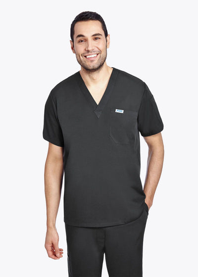 Black - MOBB Unisex V-Neck Top