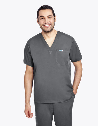 Charcoal - MOBB Unisex V-Neck Top
