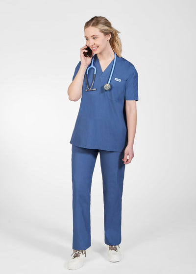 Postman Blue - MOBB Unisex V-Neck Top