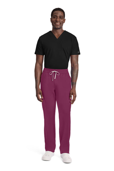 Wine - Cherokee Achieve Men's Straight Leg Pant