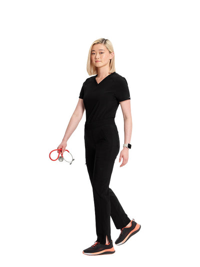 Black - Cherokee Infinity Mid Rise Pull On Pant