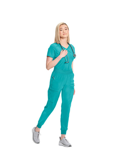 Teal Blue - Cherokee Infinity Mid Rise Jogger Pant