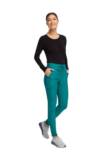 Hunter Green - Cherokee Form Mid Rise Drawstring Pant