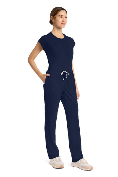 Navy - Cherokee Achieve Straight Leg Pant