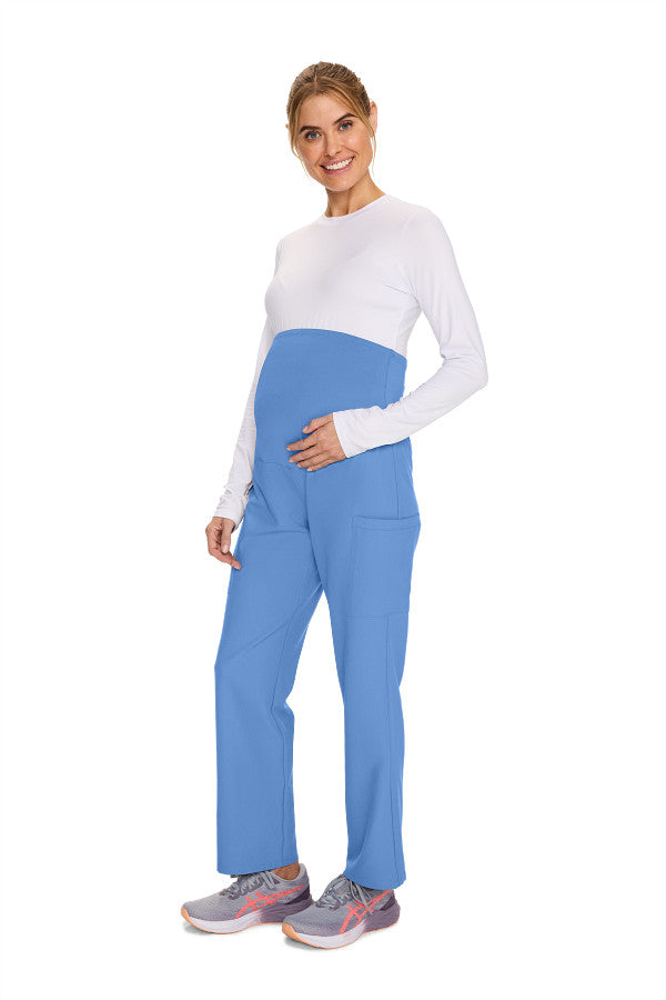 Ciel Blue - Cherokee Workwear Originals Ultra Maternity Slim Leg Pant