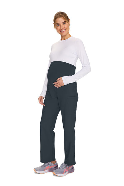 Pewter - Cherokee Workwear Originals Ultra Maternity Slim Leg Pant