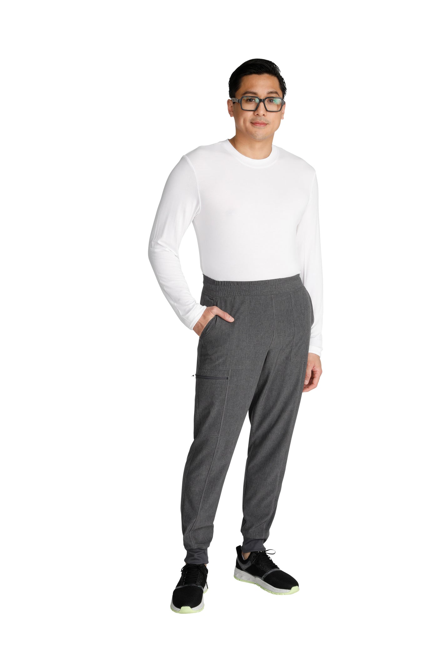 Heather Pewter - Cherokee Collection Men's Pull On Jogger Pant