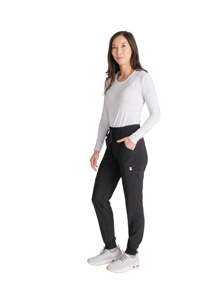Black - Cherokee Collection Natural Rise Jogger Pant