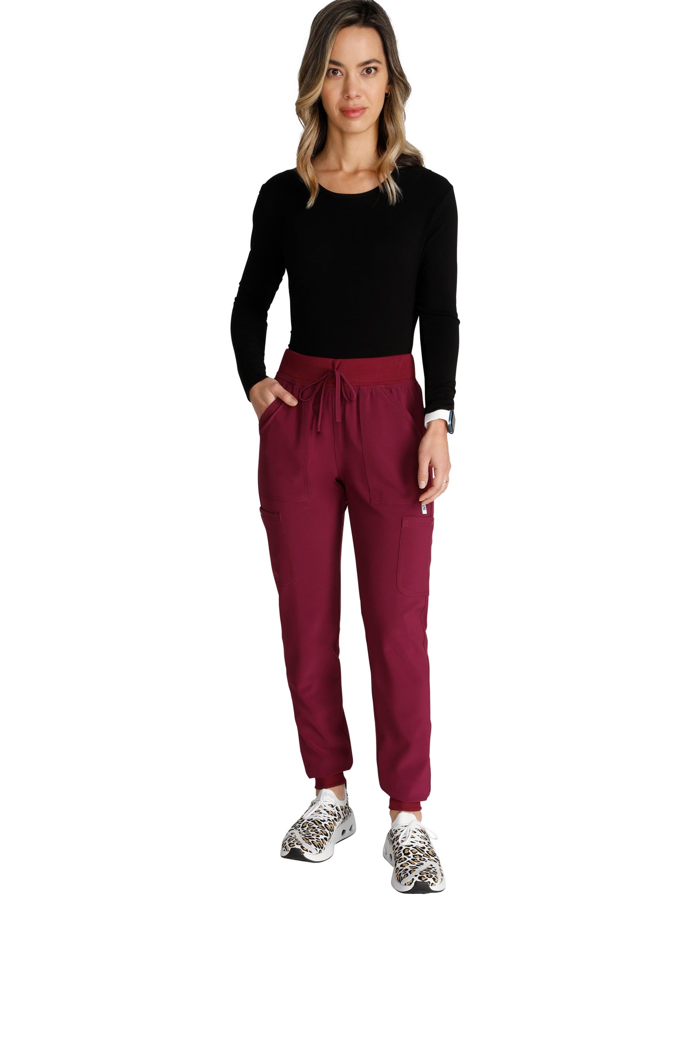 Wine - Cherokee By Cherokee Natural Rise Jogger Pant