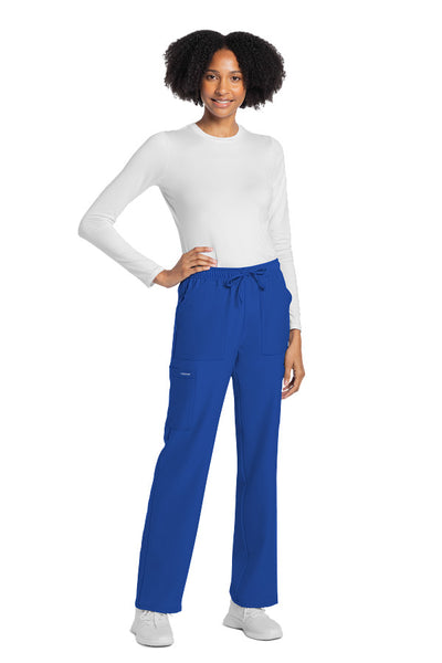 Royal - Cherokee Workwear Originals Ultra Mid Rise Drawstring Cargo Pant
