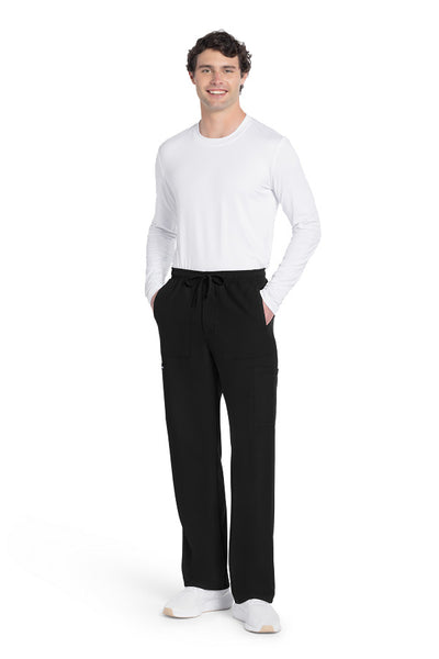 Black - Cherokee Workwear Originals Ultra Men's Mid Rise Zip Fly Cargo Pant