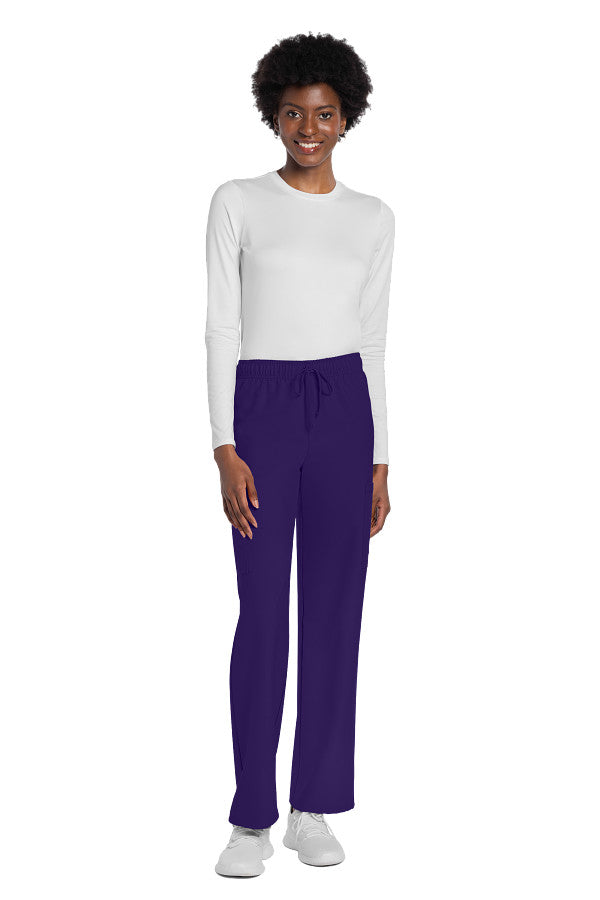 Grape - Cherokee Workwear Originals Ultra Unisex Mid Rise Cargo Pant