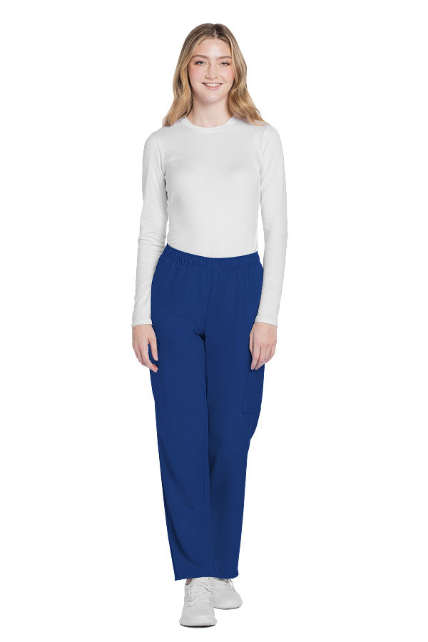 Galaxy Blue - Cherokee Workwear Originals Ultra Mid Rise Cargo Pant