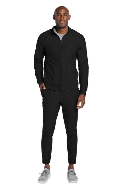 Black - Cherokee Form Men's Zip Front Jacket