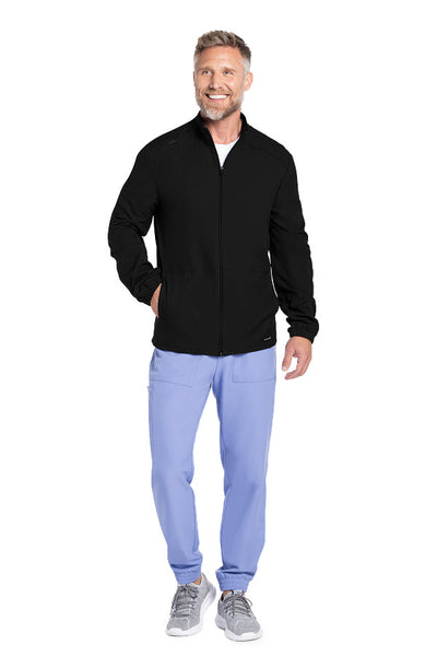 Black - Cherokee Workwear Originals Ultra Men's Zip Front Warm Up Jacket