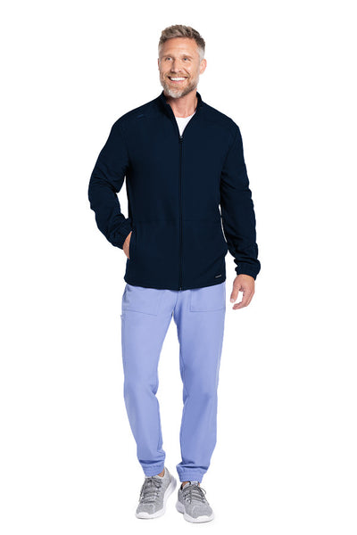 Navy - Cherokee Workwear Originals Ultra Men's Zip Front Warm Up Jacket