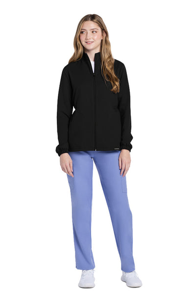 Black - Cherokee Workwear Originals Ultra Zip Front Anorak Jacket