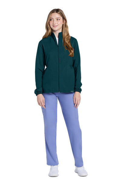 Caribbean Blue - Cherokee Workwear Originals Ultra Zip Front Anorak Jacket