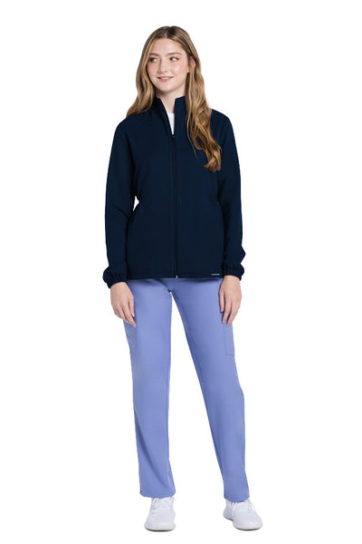 Navy - Cherokee Workwear Originals Ultra Zip Front Anorak Jacket