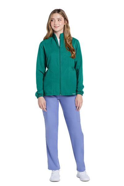 Teal Blue - Cherokee Workwear Originals Ultra Zip Front Anorak Jacket