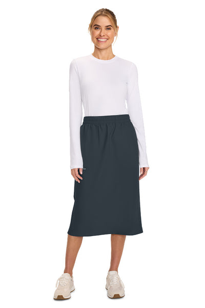 Pewter - Cherokee Workwear Originals Ultra Elastic Waist Skirt
