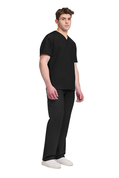 Black - Cherokee Achieve Men's V-Neck Top