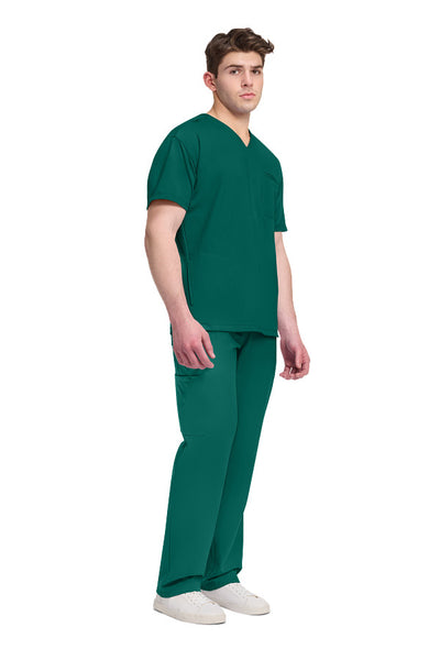 Hunter Green - Cherokee Achieve Men's V-Neck Top