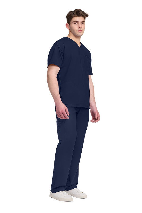 Navy - Cherokee Achieve Men's V-Neck Top