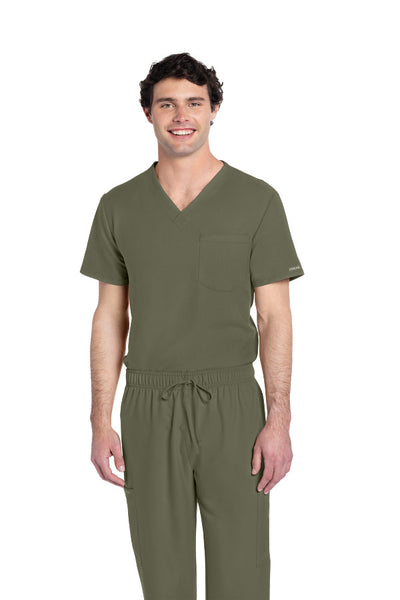 Olive - Cherokee Workwear Originals Ultra Unisex Tuckable V-Neck Top