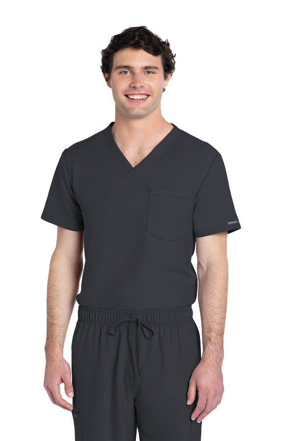 Pewter - Cherokee Workwear Originals Ultra Unisex Tuckable V-Neck Top