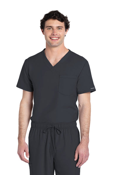 Pewter - Cherokee Workwear Originals Ultra Unisex Tuckable V-Neck Top