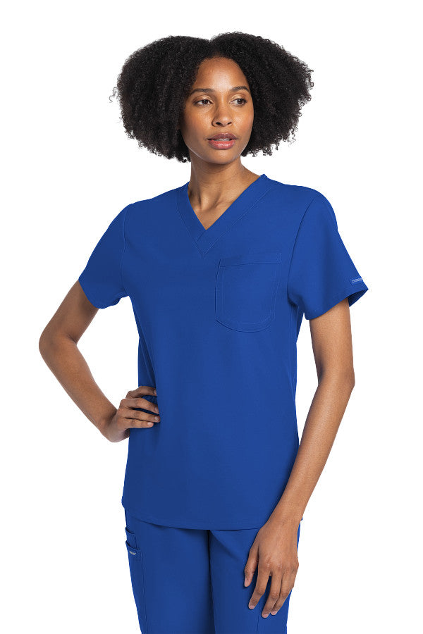 Royal - Cherokee Workwear Originals Ultra Unisex Tuckable V-Neck Top