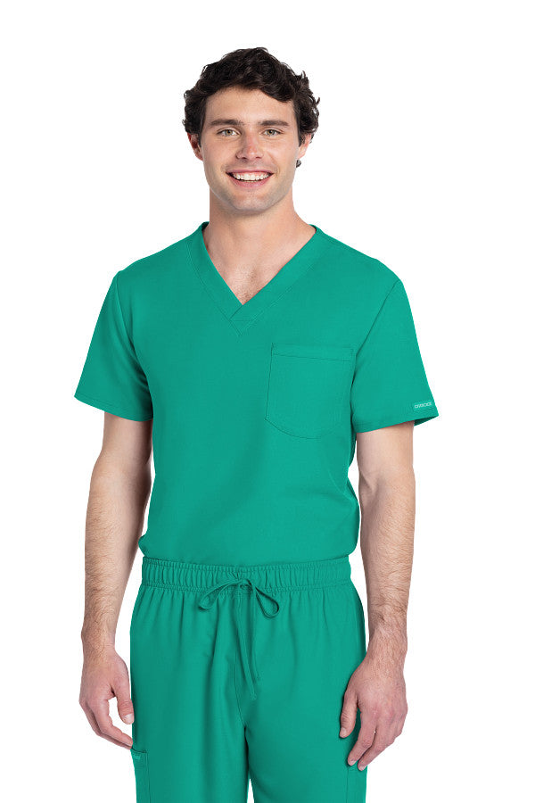 Teal Blue - Cherokee Workwear Originals Ultra Unisex Tuckable V-Neck Top