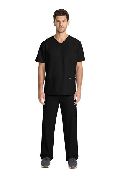 Black - Cherokee Workwear Originals Ultra Men's Tuckable V-Neck Top